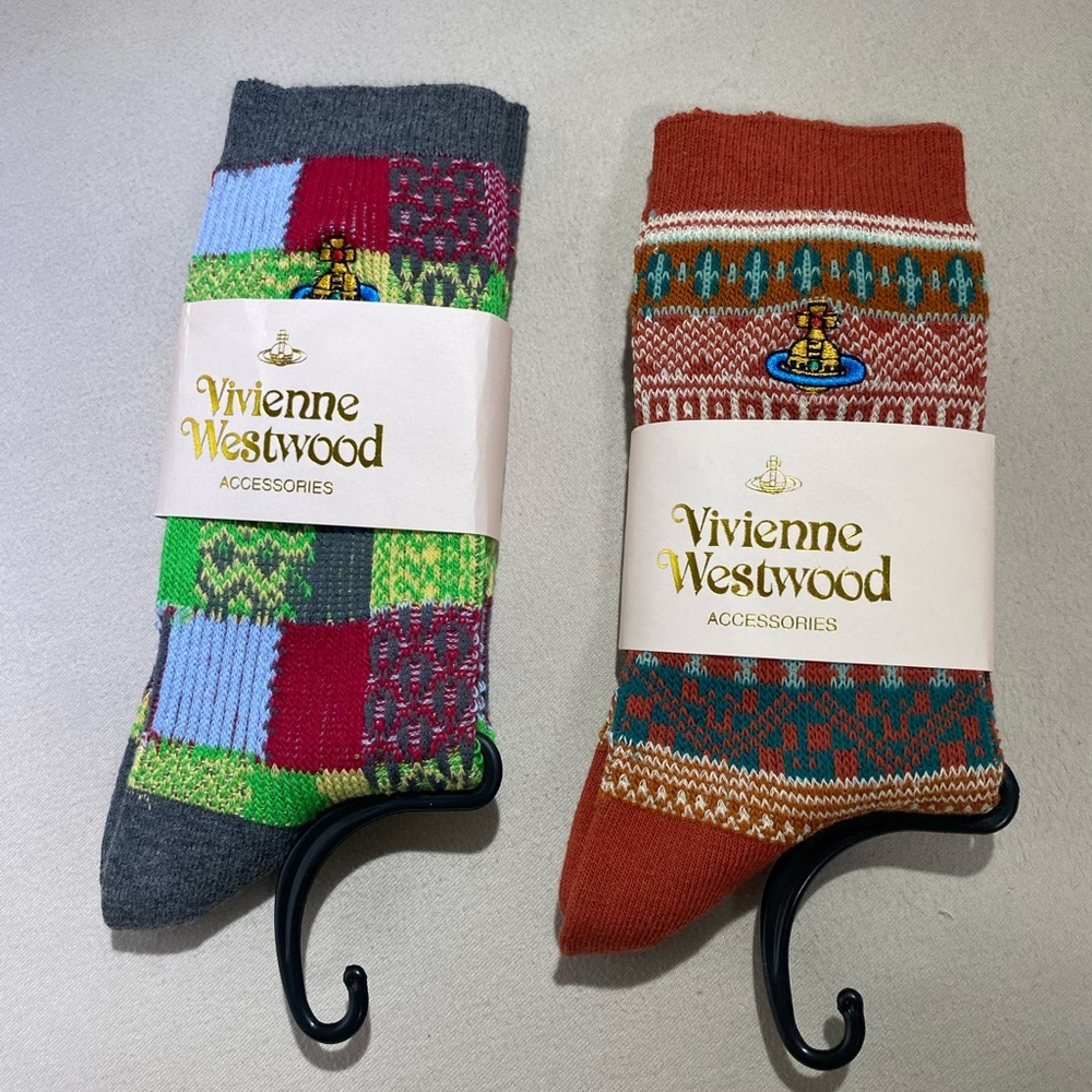 Vivienne Westwood Patchwork and Fair Isle Socks